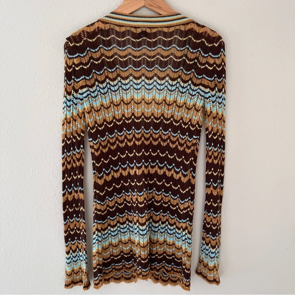 Vintage‎ Y2K Wet Seal Cardigan Sweater Small Crochet Boho Festival Alternative